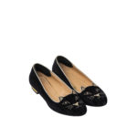 CHARLOTTE OLYMPIA WOMEN KITTY FLATSHOES HEELS 1,5MM BLACK SIZE 35