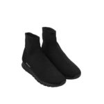 NBU PRADA SOCK HIGH KNIT TRAINERS SHOES BLACK SIZE 37