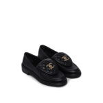 NBU CHANEL CC QUILTED LOAFERS CLASSIC IN BLACK SIZE 35,5