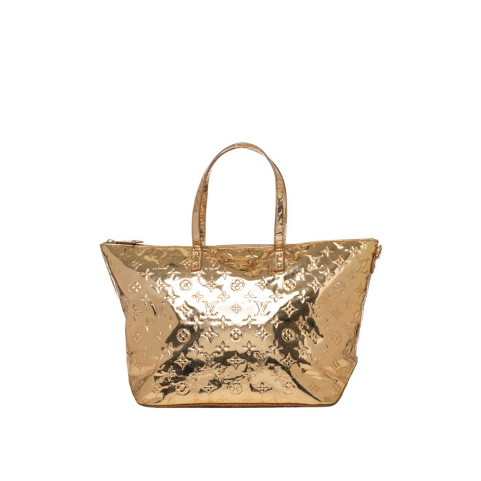 LOUIS VUITTON BELLEVUE MIRROR TOTE IN GOLD - Image 1