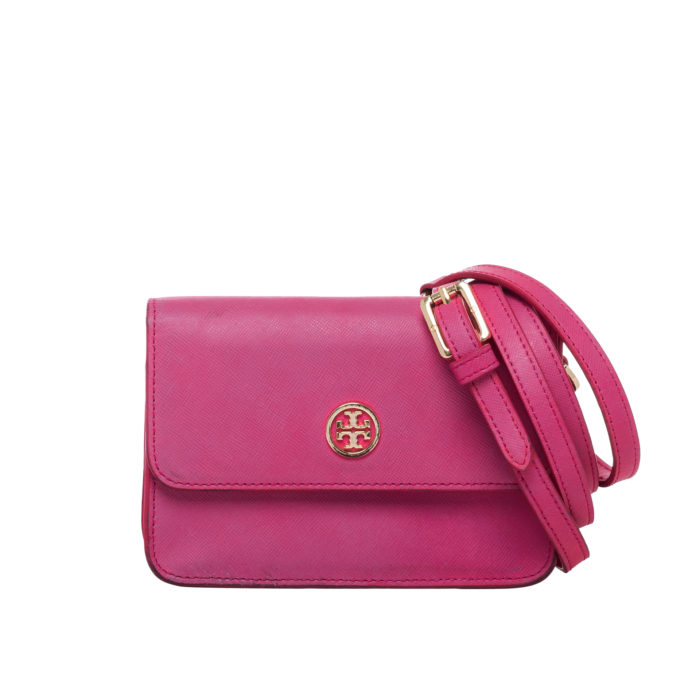 TORY BURCH ROBINSON MINI CROSSBODY BAG FUCHSIA - Image 1
