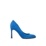 SERGIO ROSSI BLUE SUEDE PUMPS HEELS 8,5CM SIZE 34,5 - Image 2