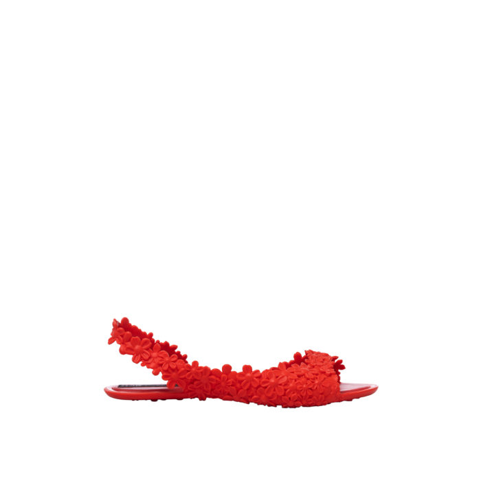 MELLISA FLAT SANDAL FLORAL VERMILLION SIZE 5 - Image 2