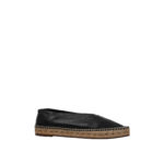 CELINE BLACK LEATHER BABOUCHE V CUT ESPADRILLES SIZE 38 - Image 2