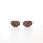 CELINE OVAL TRIOMPHE METAL 01 SUNGLASSES ROSE GOLD