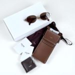 CELINE OVAL TRIOMPHE METAL 01 SUNGLASSES ROSE GOLD - Image 4