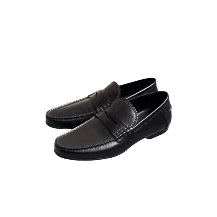 LOUIS VUITTON MEN LOAFERS IN BLACK SIZE 7 - Image 1