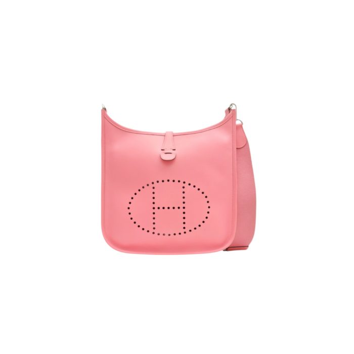 HERMES H EVELYNE III SIZE PM IN ROSE CONFETTI EPSOM LEATHER-STAMP T - Image 1